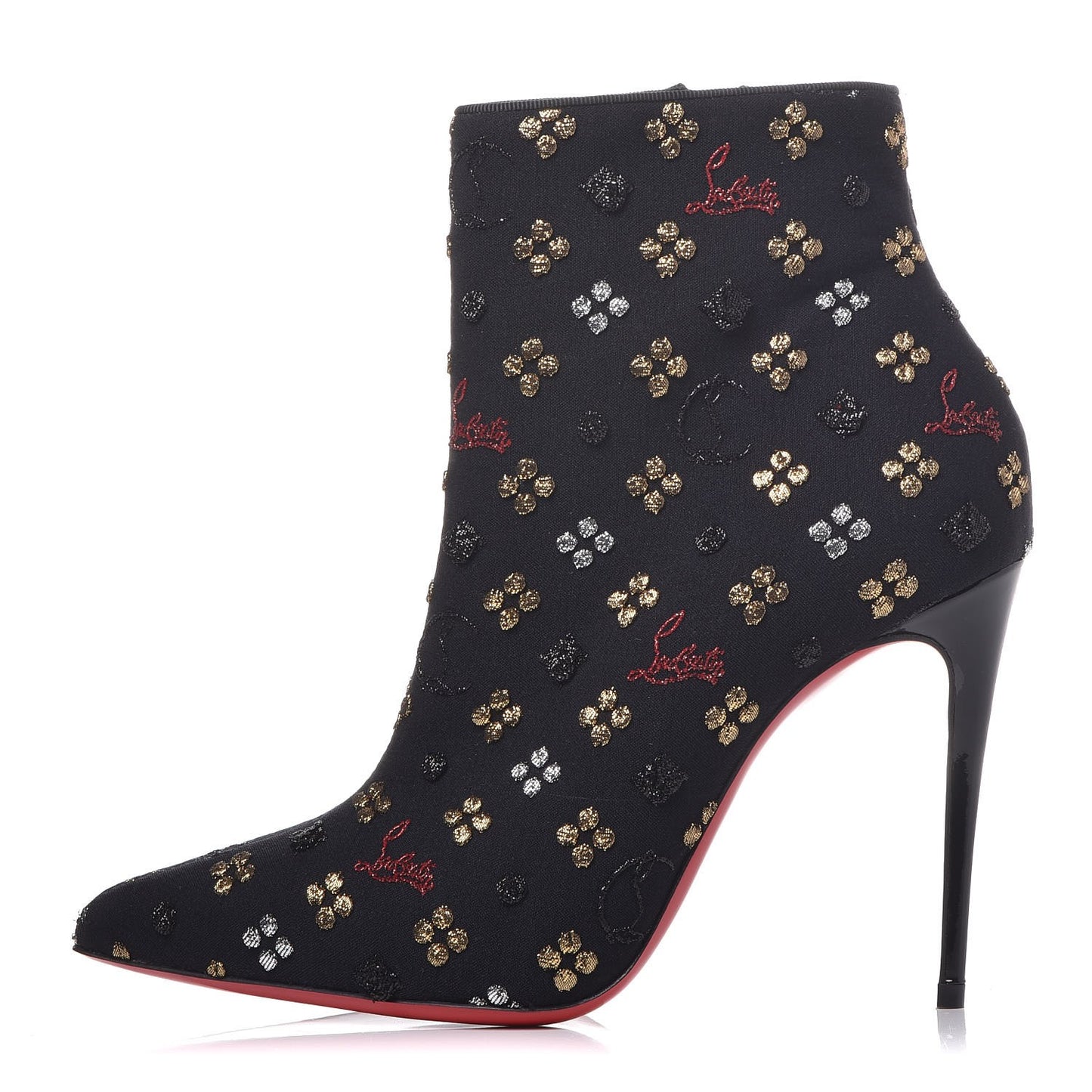 Jacquard Loubi In The Sky So Kate Booty 100 Ankle Boots 35 Multi Black