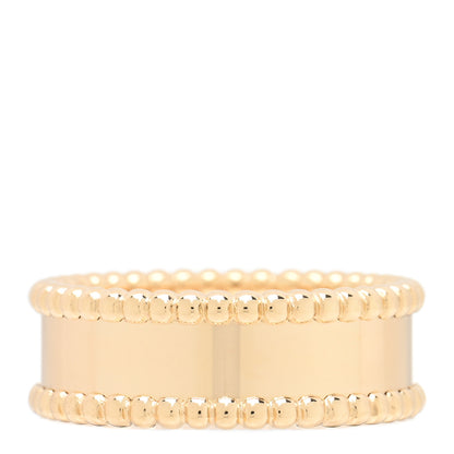 Van Cleef & Arpels 18K Yellow Gold Perlee Signature Ring 59 8.75 3 of 5