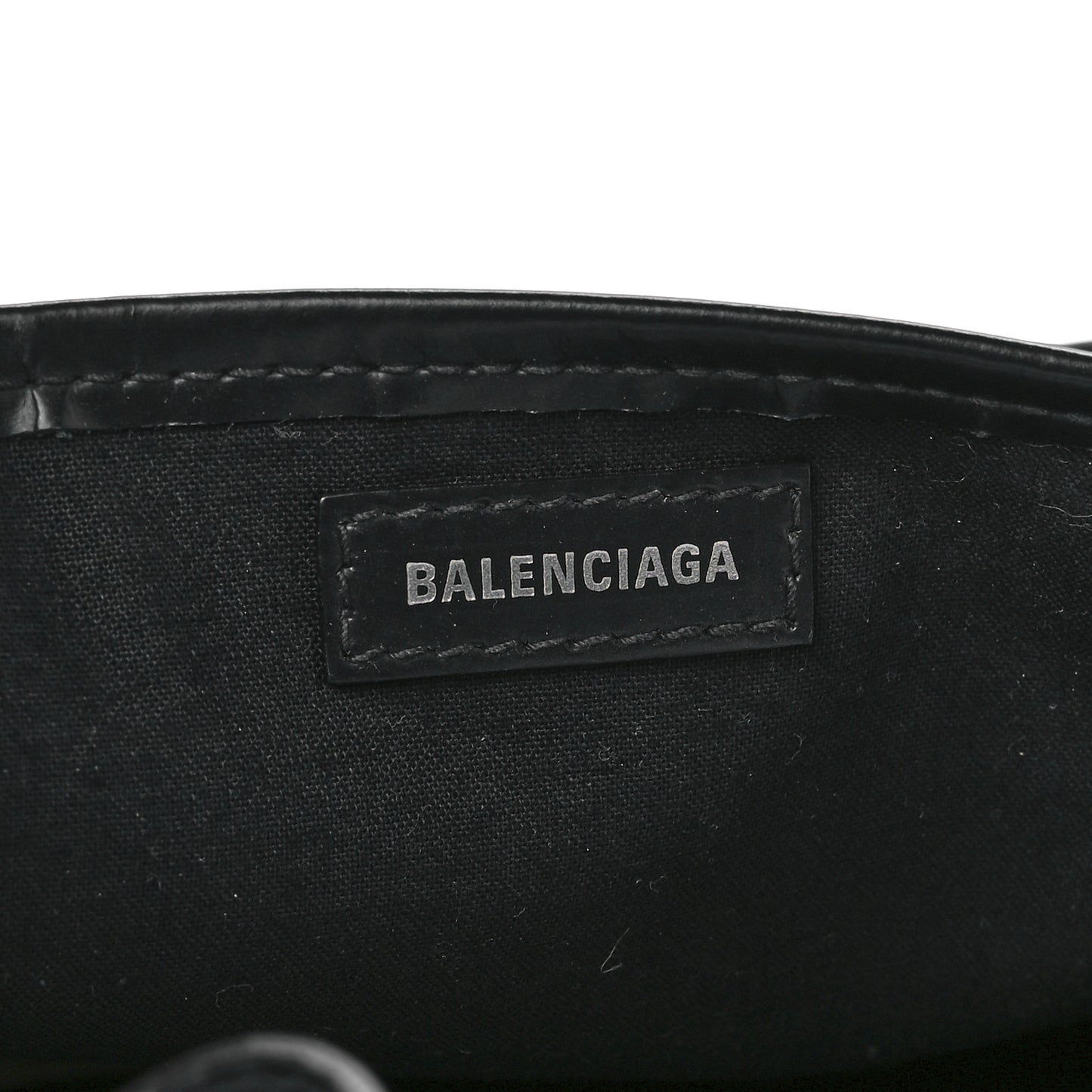 Cotton Canvas Calfskin Navy Cabas XS Natural Black