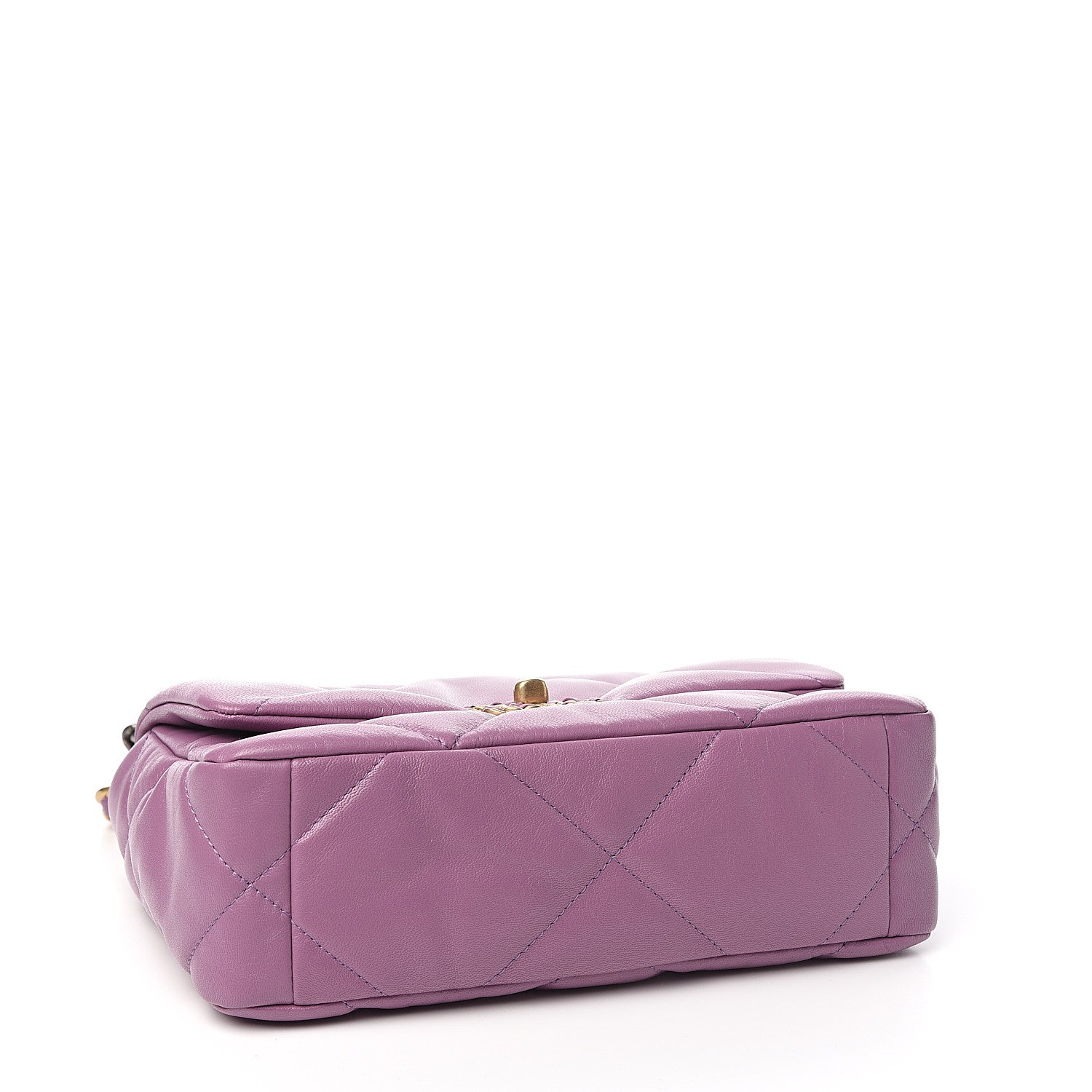 Chanel Goatskin Quilted Medium 19 Flap Violet Purple 3 of 10
