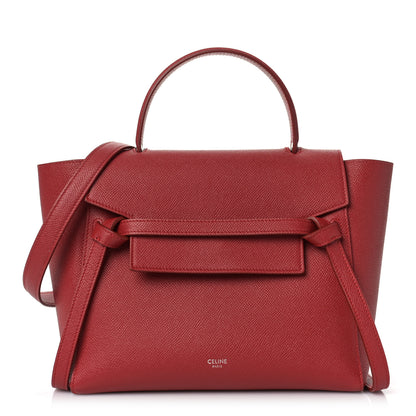 Celine Baby Grained Calfskin Micro Belt Bag Coquelicot 1 of 10