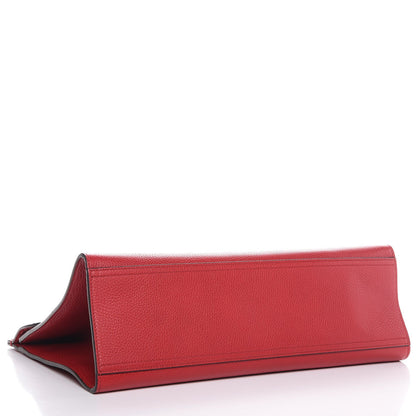 Gucci Calfskin Medium GG Marmont Top Handle Bag Vulcanic Red 4 of 7