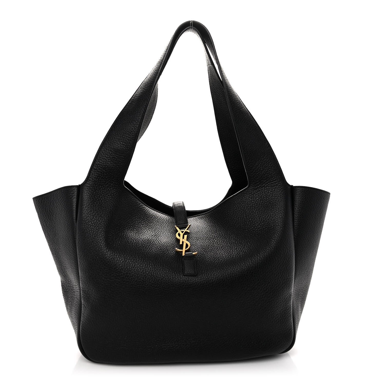 Saint Laurent Grained Deerskin Bea Tote Black 1 of 9