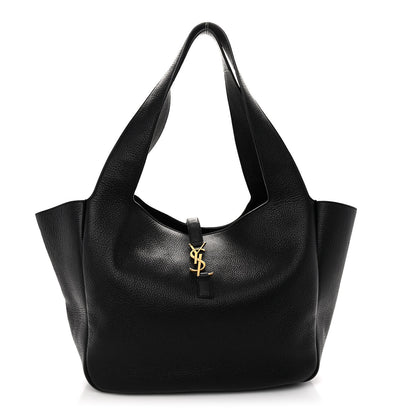 Saint Laurent Grained Deerskin Bea Tote Black 1 of 9