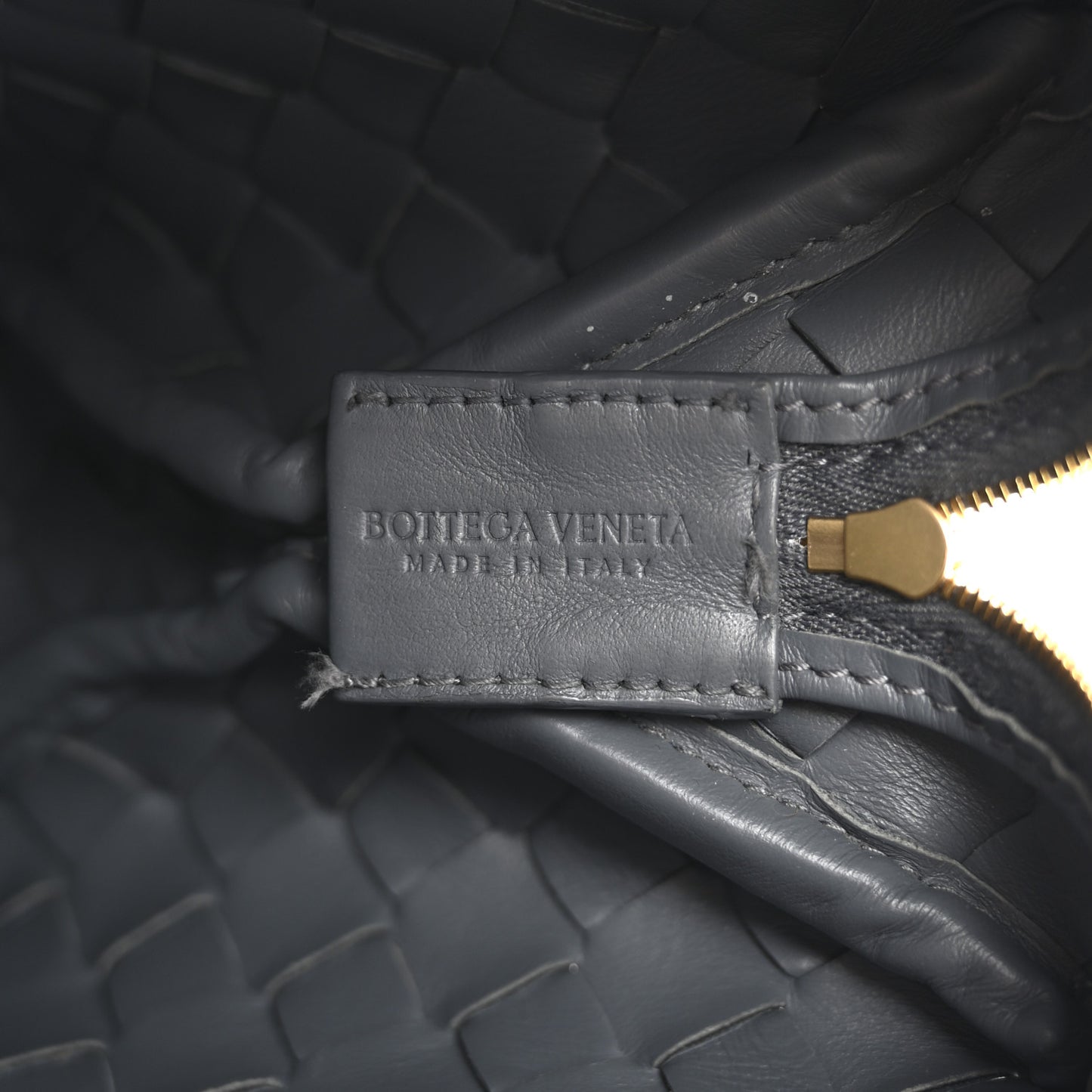 Nappa Intrecciato Small Loop Camera Bag Thunder
