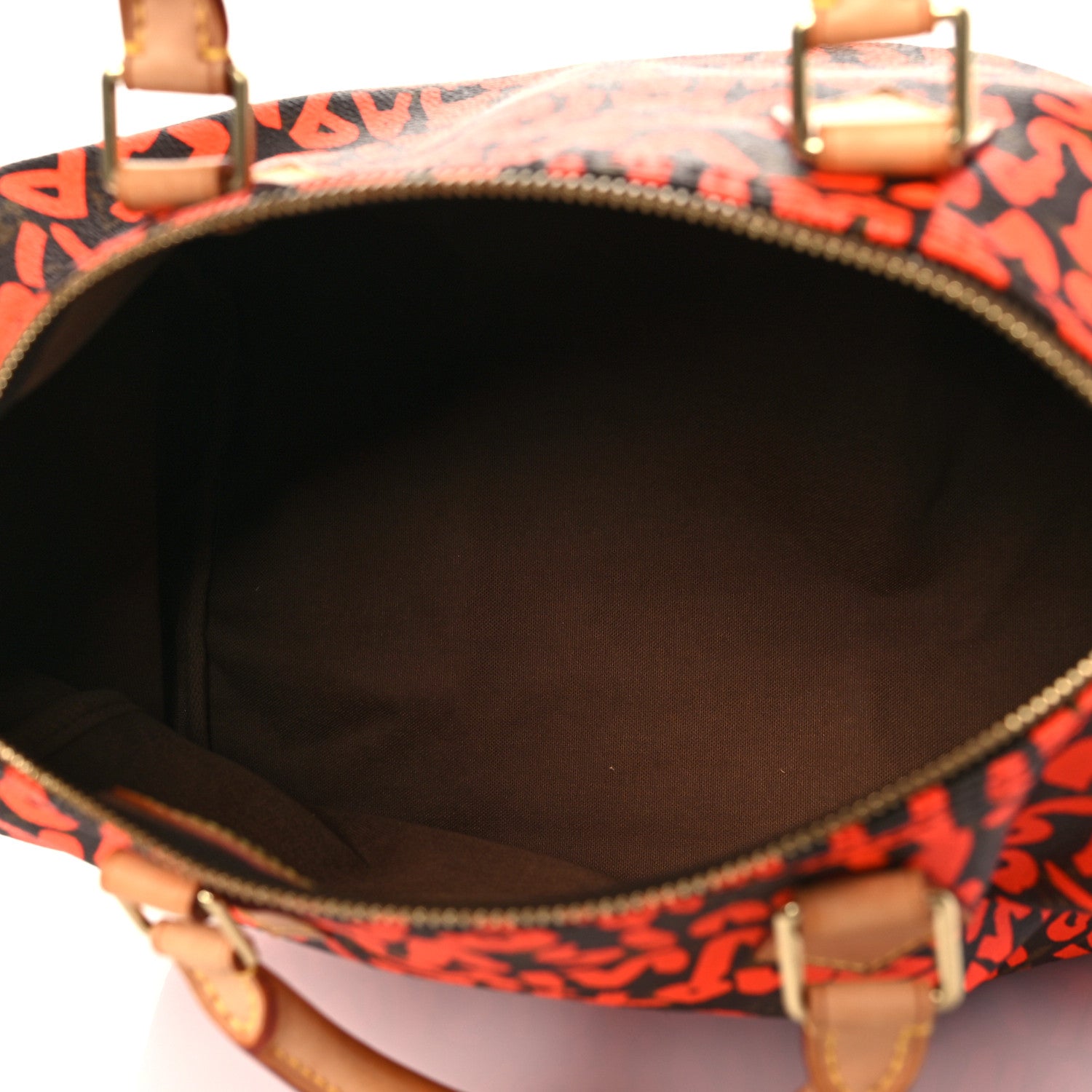 Louis Vuitton Monogram Graffiti Speedy 30 Orange 5 of 9