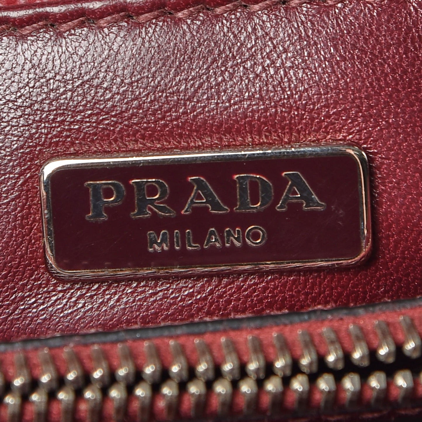 Saffiano Cuir Small Twin Tote Cherry