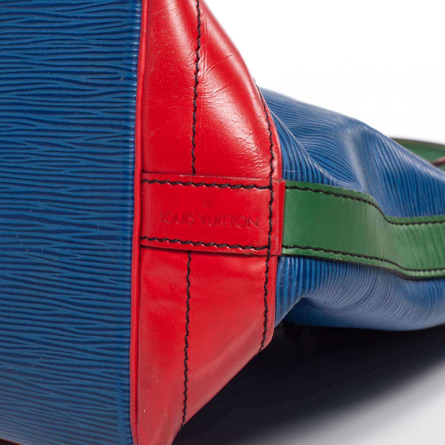 Louis Vuitton Epi Tri-Color Noe Red Blue Green 6 of 8