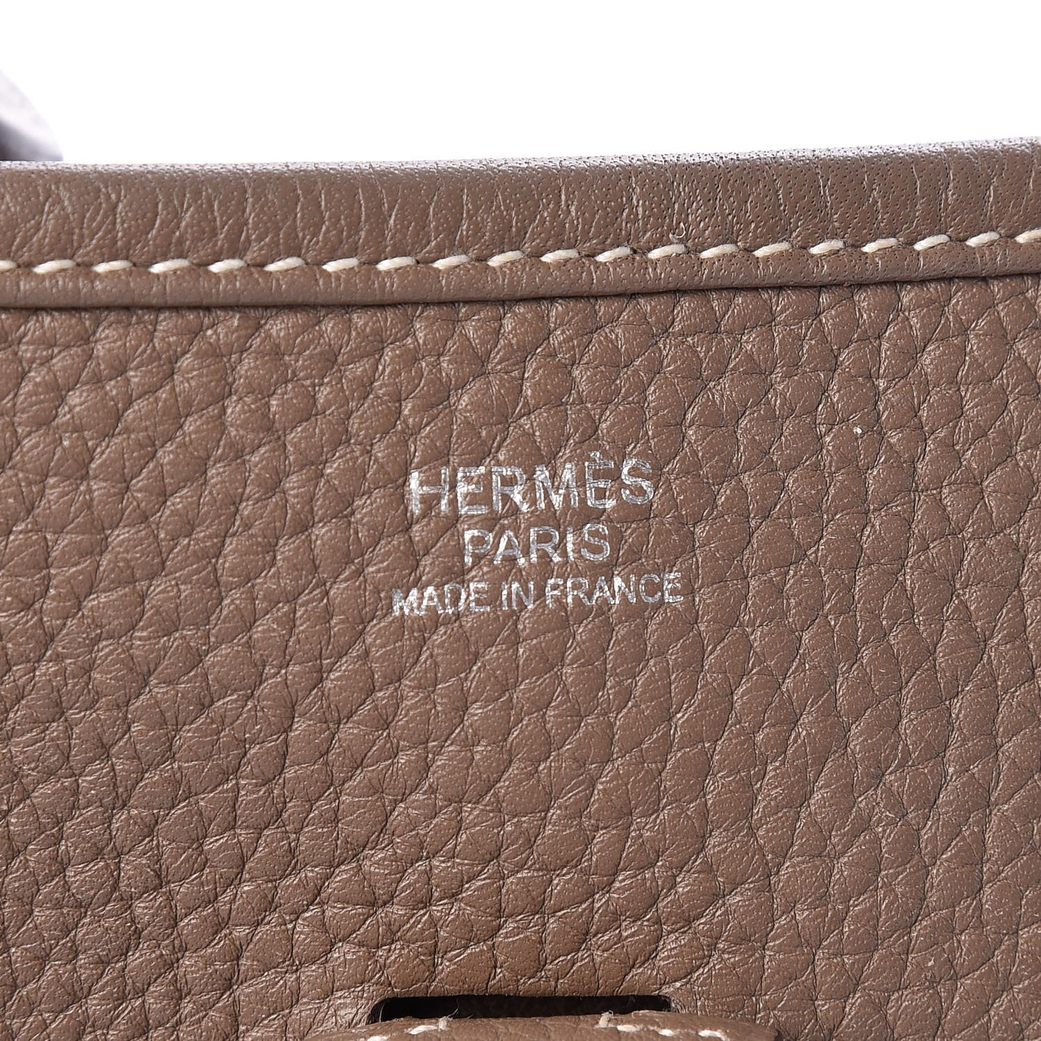 Hermes Taurillon Clemence Evelyne III PM Etoupe 6 of 16