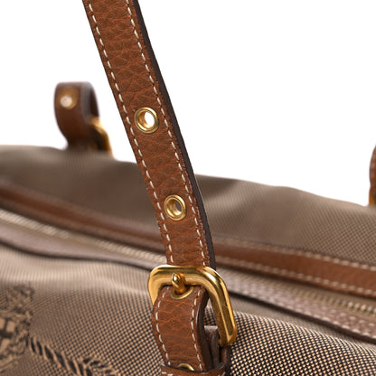Prada Jacquard Logo Tote Brown 19 of 23