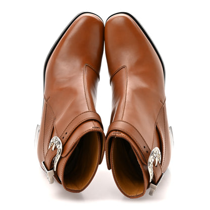 Gucci Calfskin Jakarta Buckle Boots 9 Cuir 2 of 10