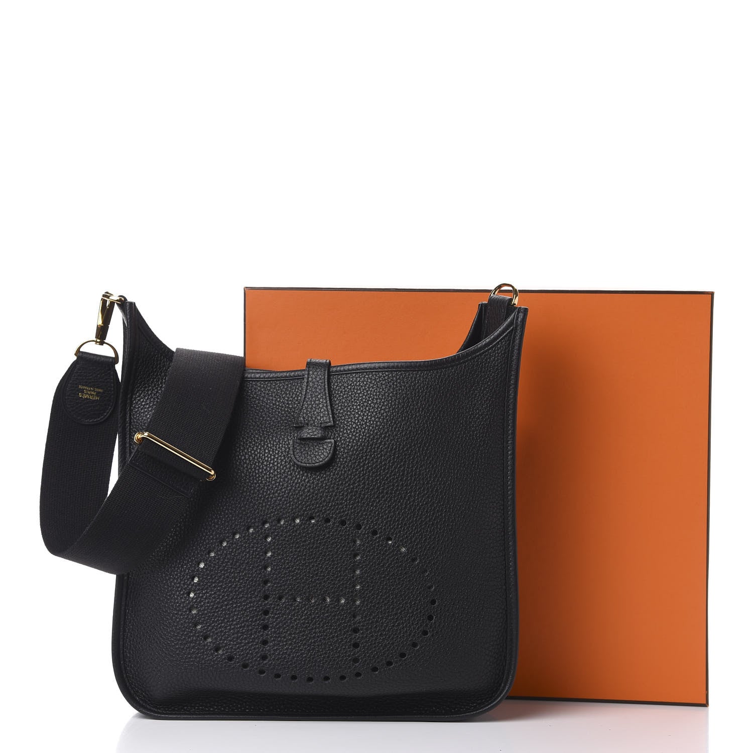 Hermes Taurillon Clemence Evelyne III PM Black 11 of 11