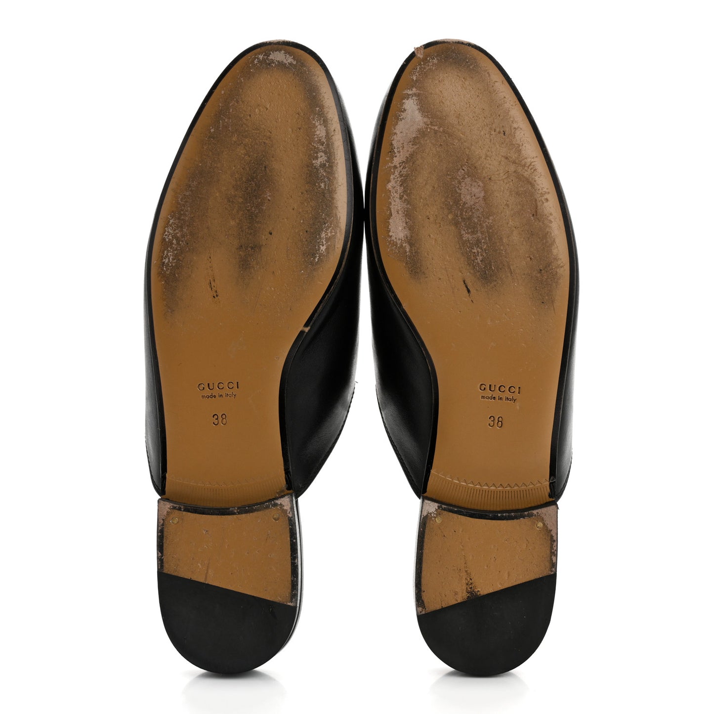 Calfskin Womens Princetown Slippers 38 Black