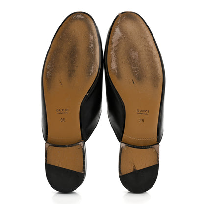 Gucci Calfskin Womens Princetown Slippers 38 Black 6 of 12