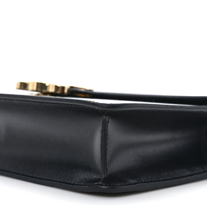 Celine Shiny Calfskin Triomphe Margo Wallet on Chain Black 10 of 11