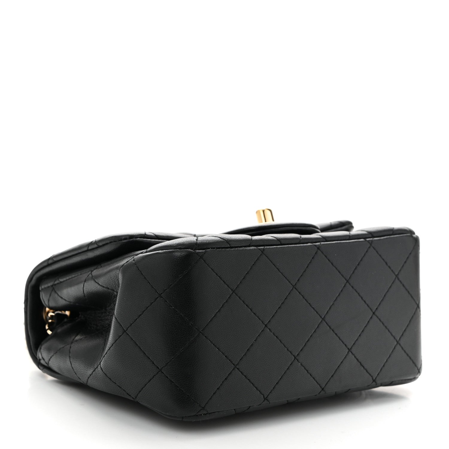 Chanel Lambskin Quilted Mini Square Flap Black 4 of 11