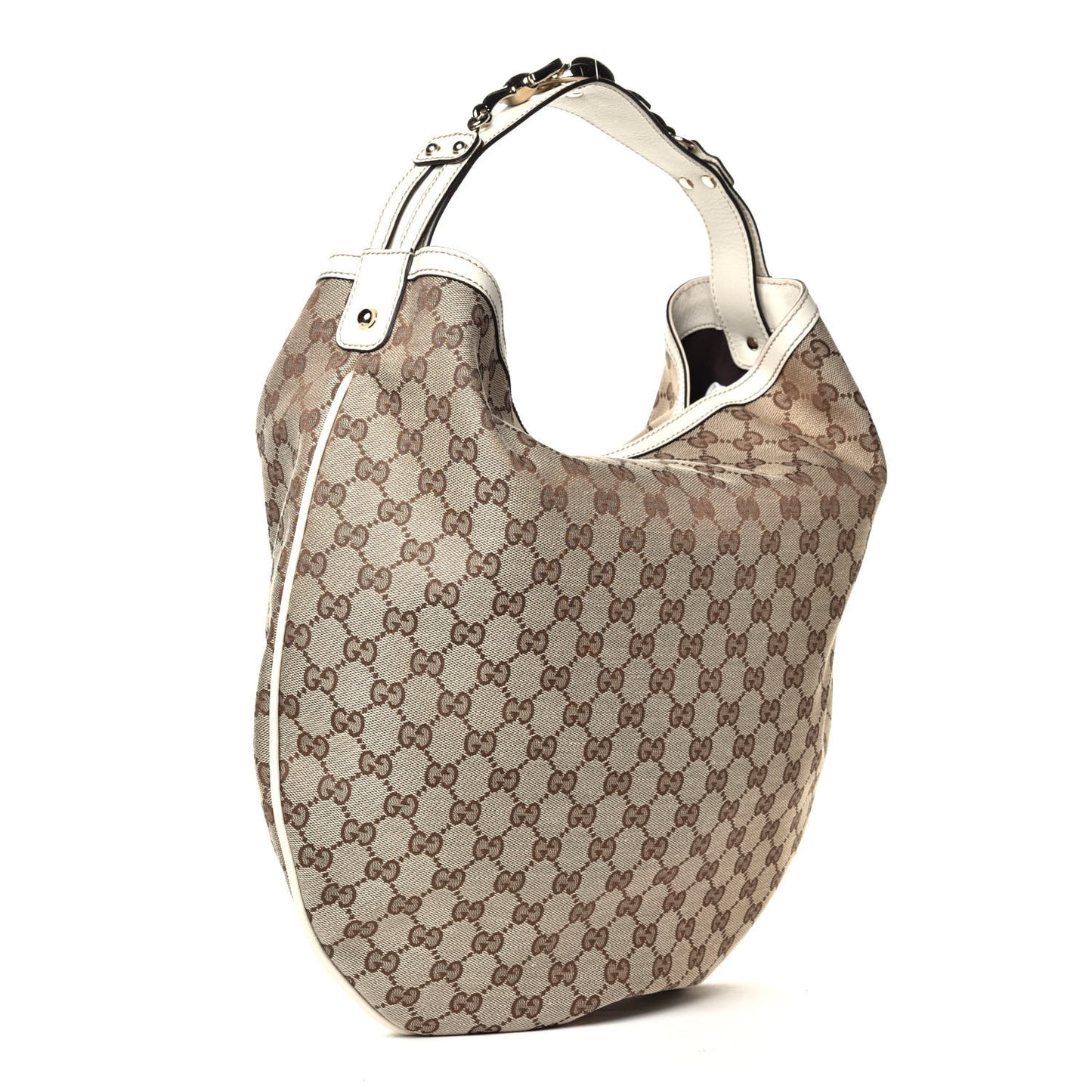 Monogram Wave Hobo Off White