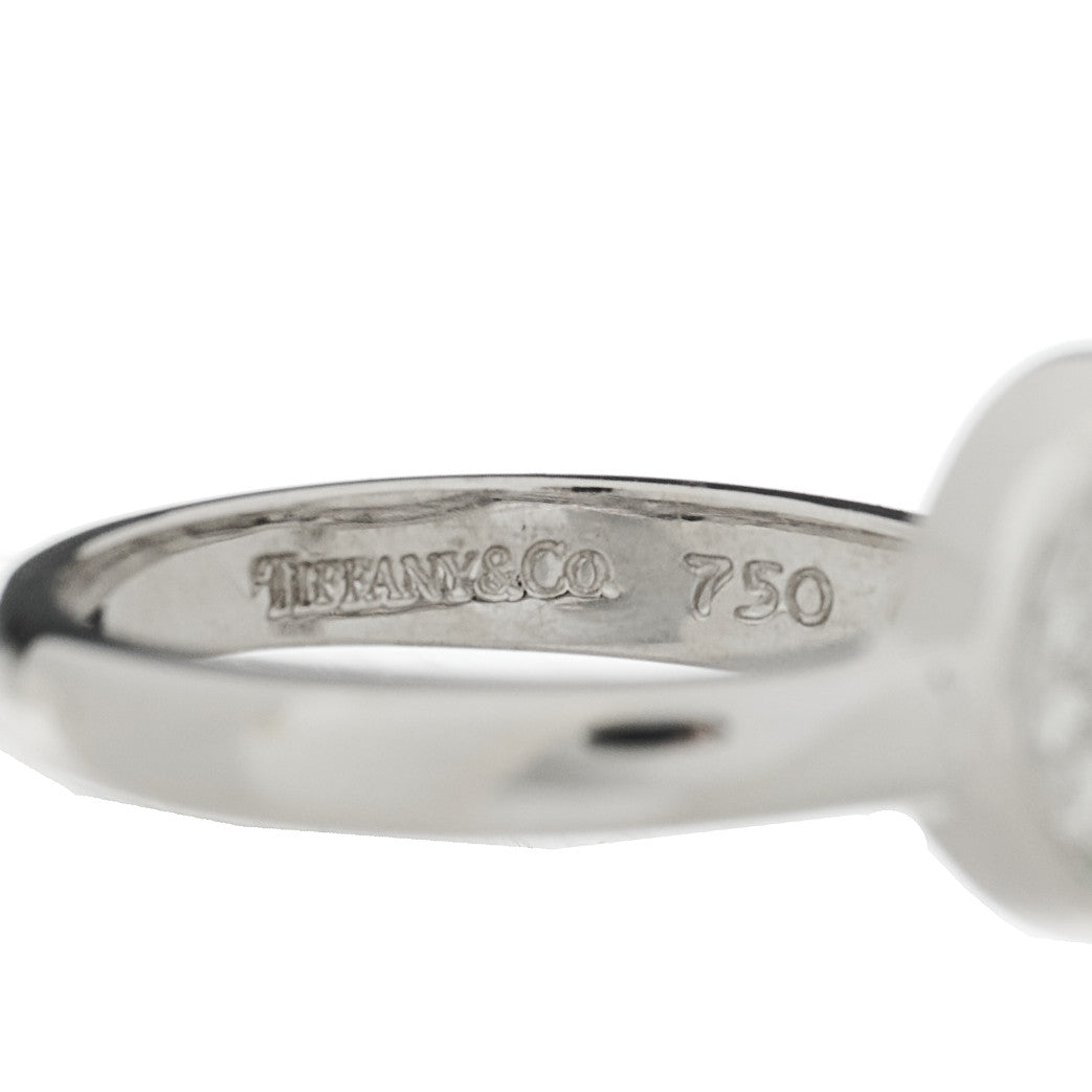18K White Gold Diamond Paloma Picasso Loving Heart Ring 50 5.5