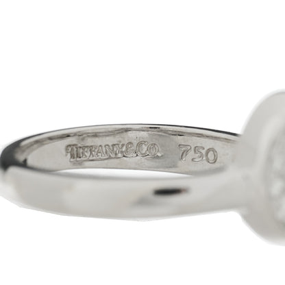 Tiffany 18K White Gold Diamond Paloma Picasso Loving Heart Ring 50 5.5 4 of 5