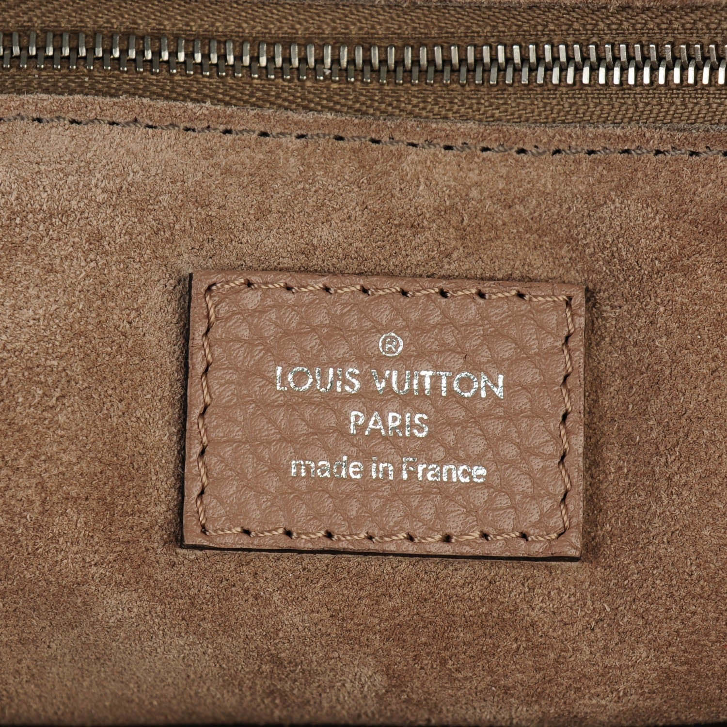 Louis Vuitton Taurillon Soft Lockit MM Taupe Petale 6 of 7