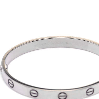 Cartier 18K White Gold LOVE Bracelet 16 6 of 6