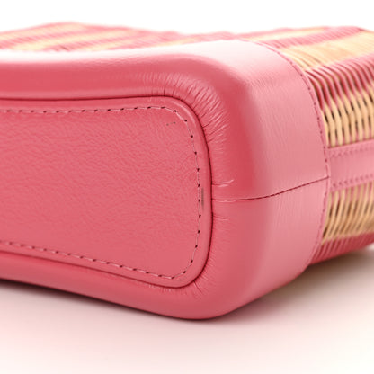 Chanel Rattan Calfskin Small Gabrielle Hobo Beige Pink 10 of 10