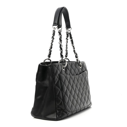 Chanel Caviar Quilted Grand Shopping Tote GST Black 3 of 9
