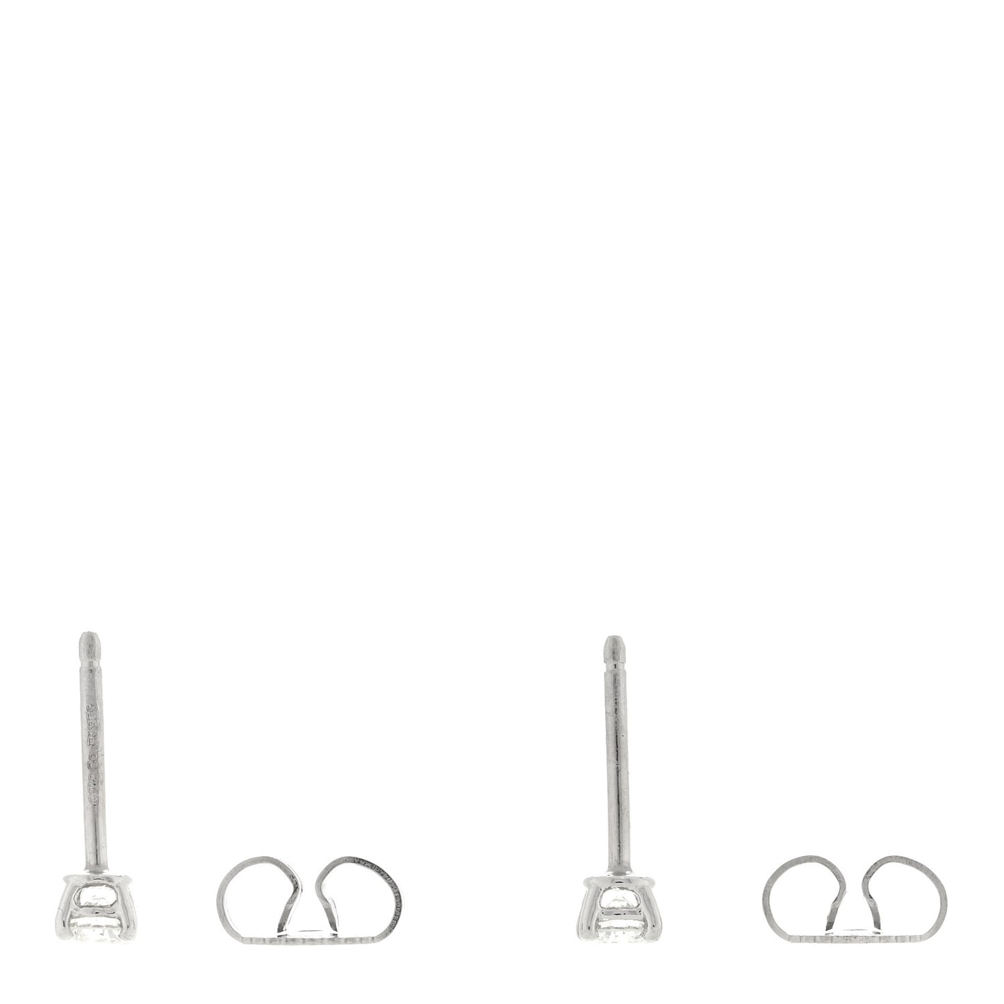Platinum Diamond .22ctw Solitaire Earrings