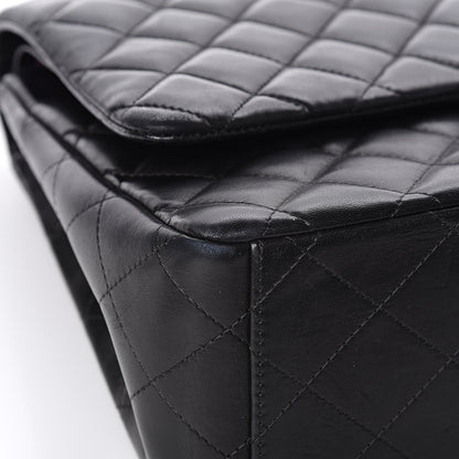 Chanel Lambskin Quilted Maxi Double Flap Black 11 of 15