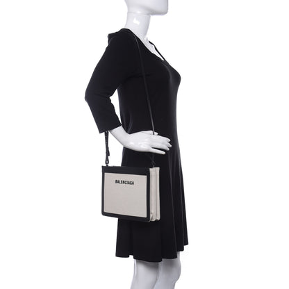 Balenciaga Cotton Canvas Pochette Crossbody Bag Black 2 of 10