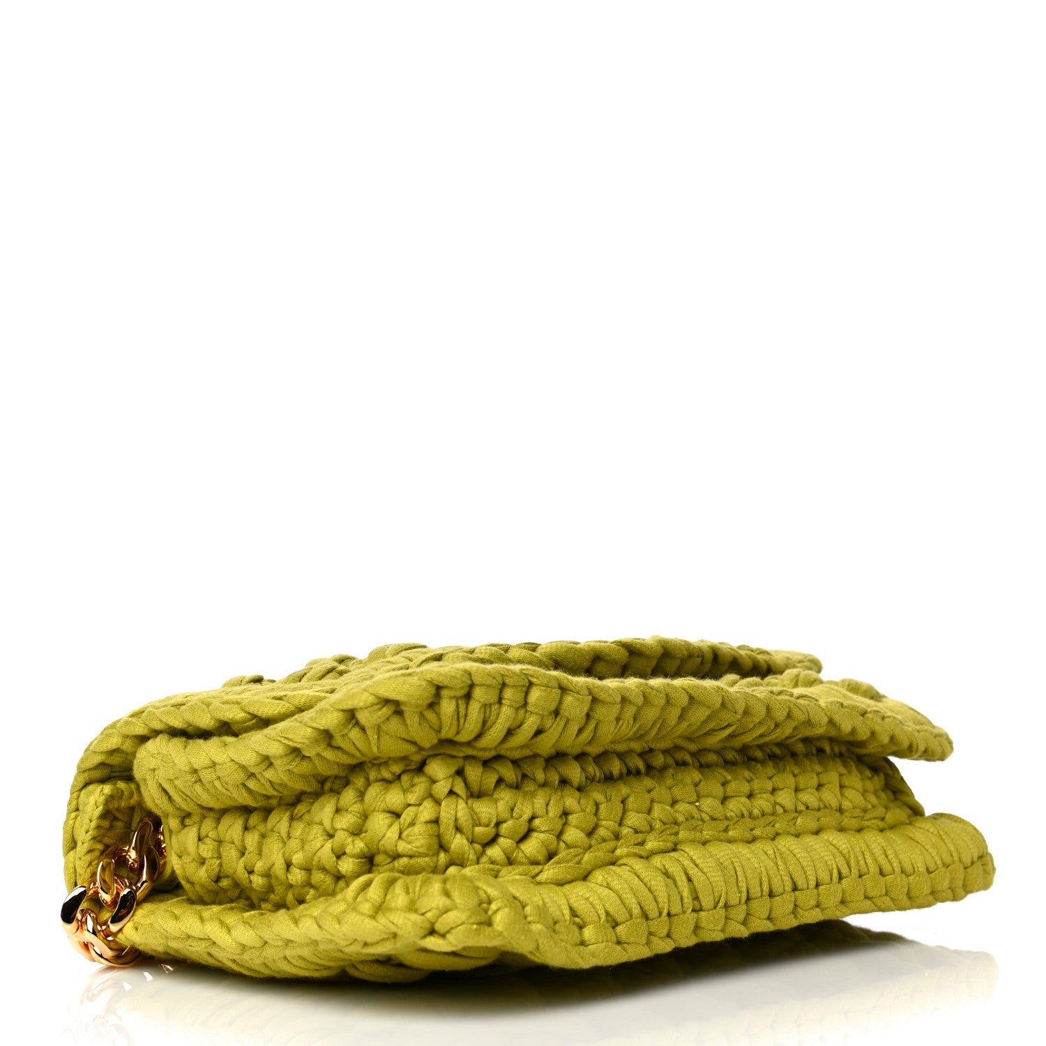 Bottega Veneta Jersey Crochet Shoulder Bag Kiwi 4 of 9