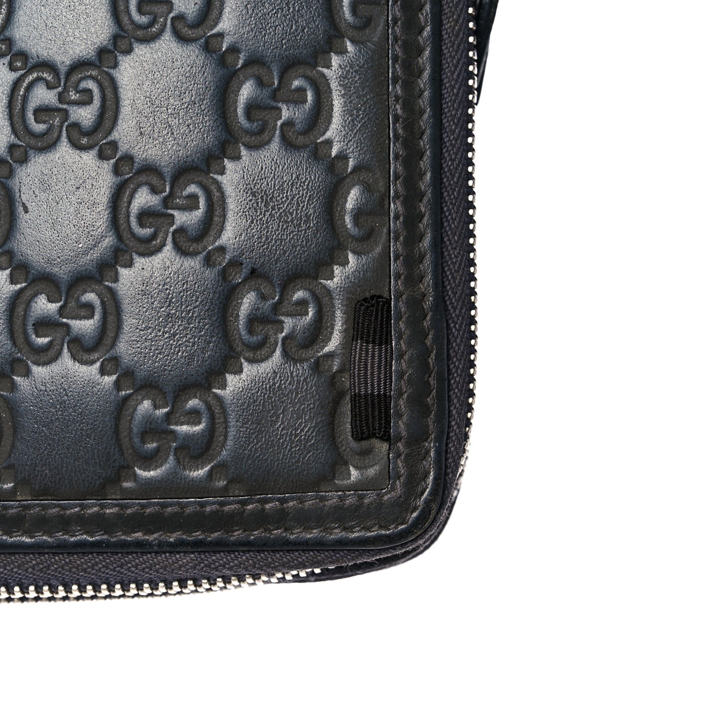Guccissima Signature Travel Document Case Grey