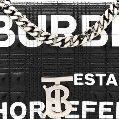 Burberry Patent Quilted Horseferry Print Small Lola Bag Black 8 of 11