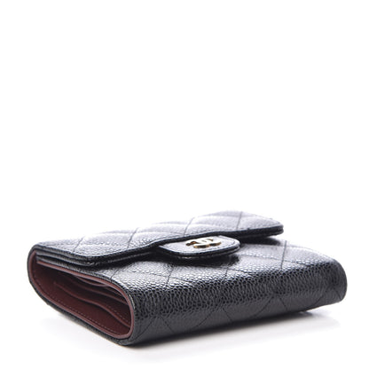 Chanel Caviar Quilted Compact Flap Wallet Black 4 of 9
