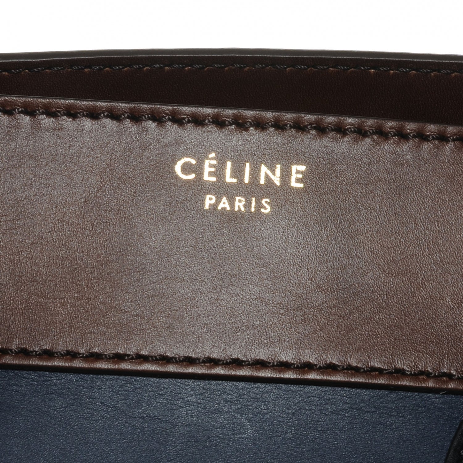 Celine Smooth Calfskin Mini Tri-Color Luggage Navy 6 of 8