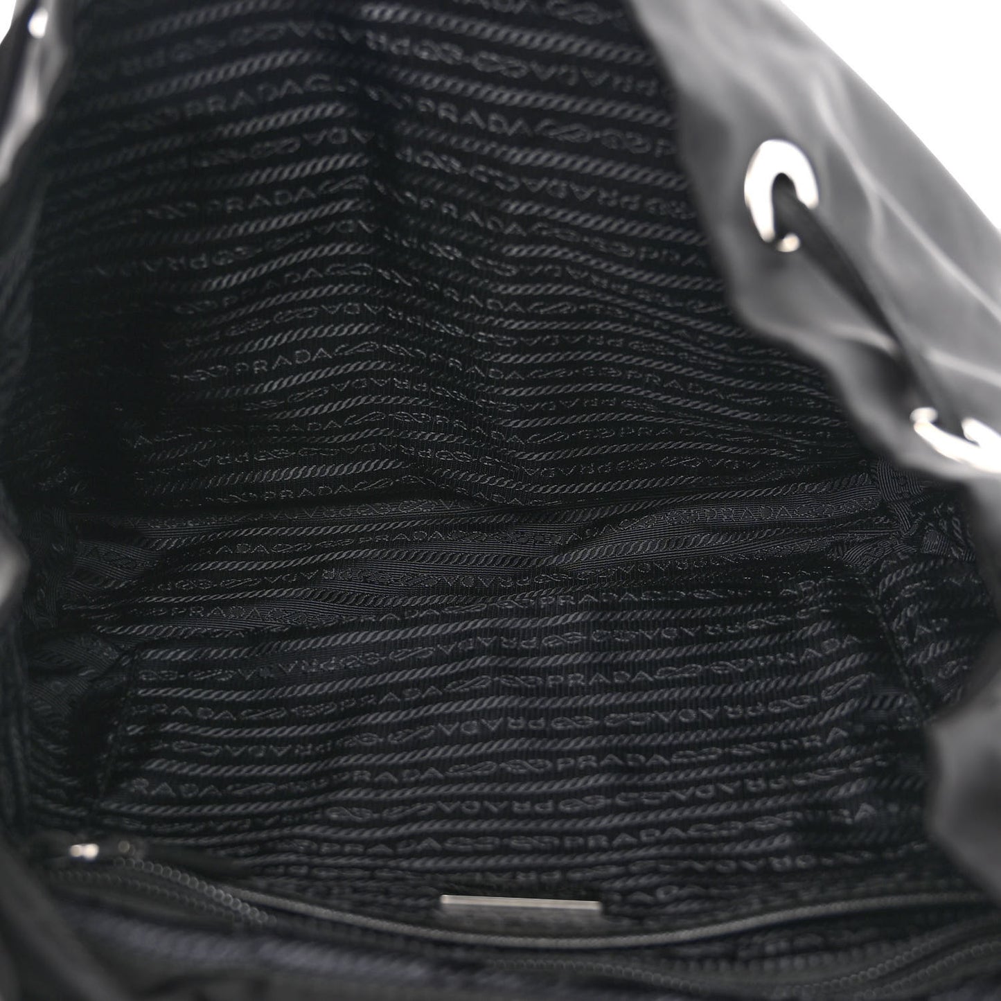Tessuto Nylon Saffiano Medium Backpack Black