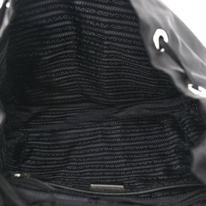 Prada Tessuto Nylon Saffiano Medium Backpack Black 5 of 9