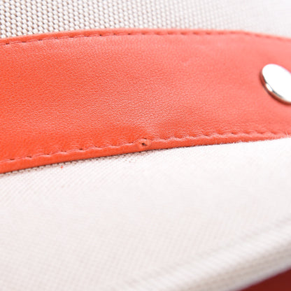 Hermes Toile Lambskin Hat 56 Natural 6 of 10