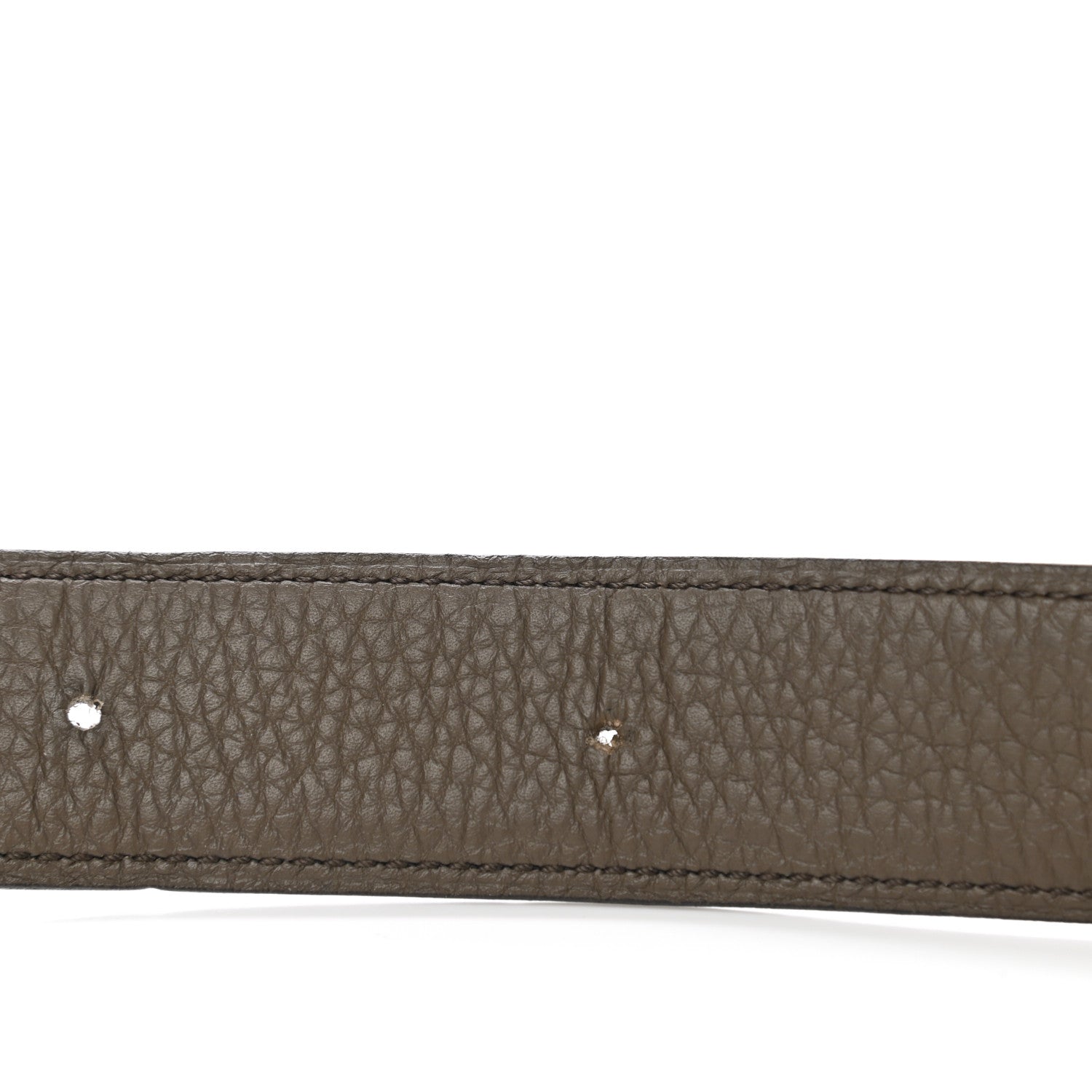 Hermes Togo Box 42mm Strie H Belt 95 Black Eucalyptus 4 of 10