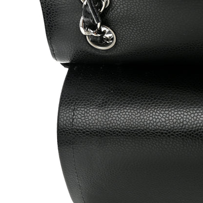 Chanel Caviar Quilted Jumbo Double Flap Black 11 of 16
