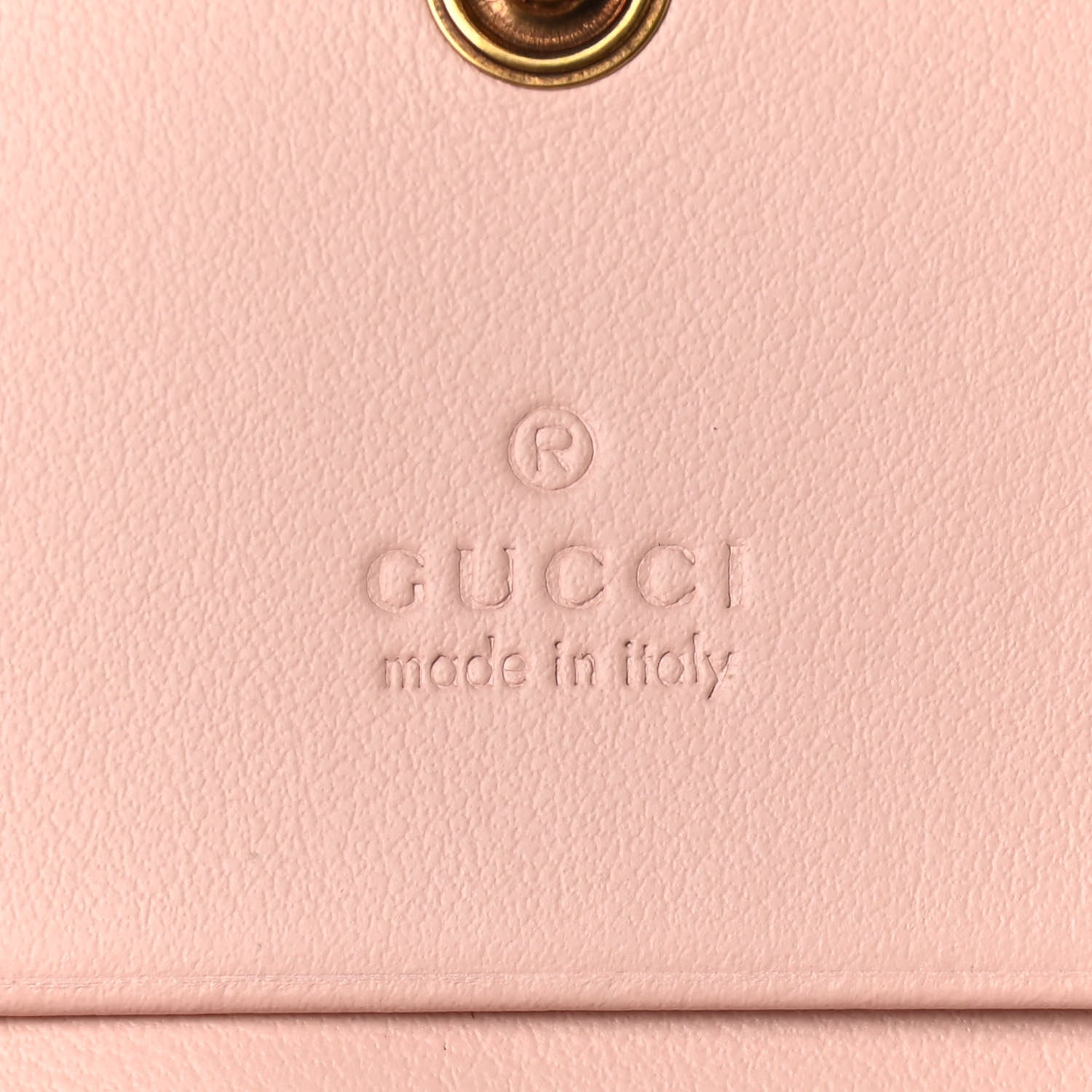 Gucci Calfskin Matelasse GG Marmont Card Case Wallet Perfect Pink 6 of 8
