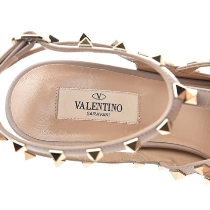 Valentino Garavani Patent Rockstud Ankle Strap Pumps 40.5 Tropical Sunrise Poudre 6 of 10