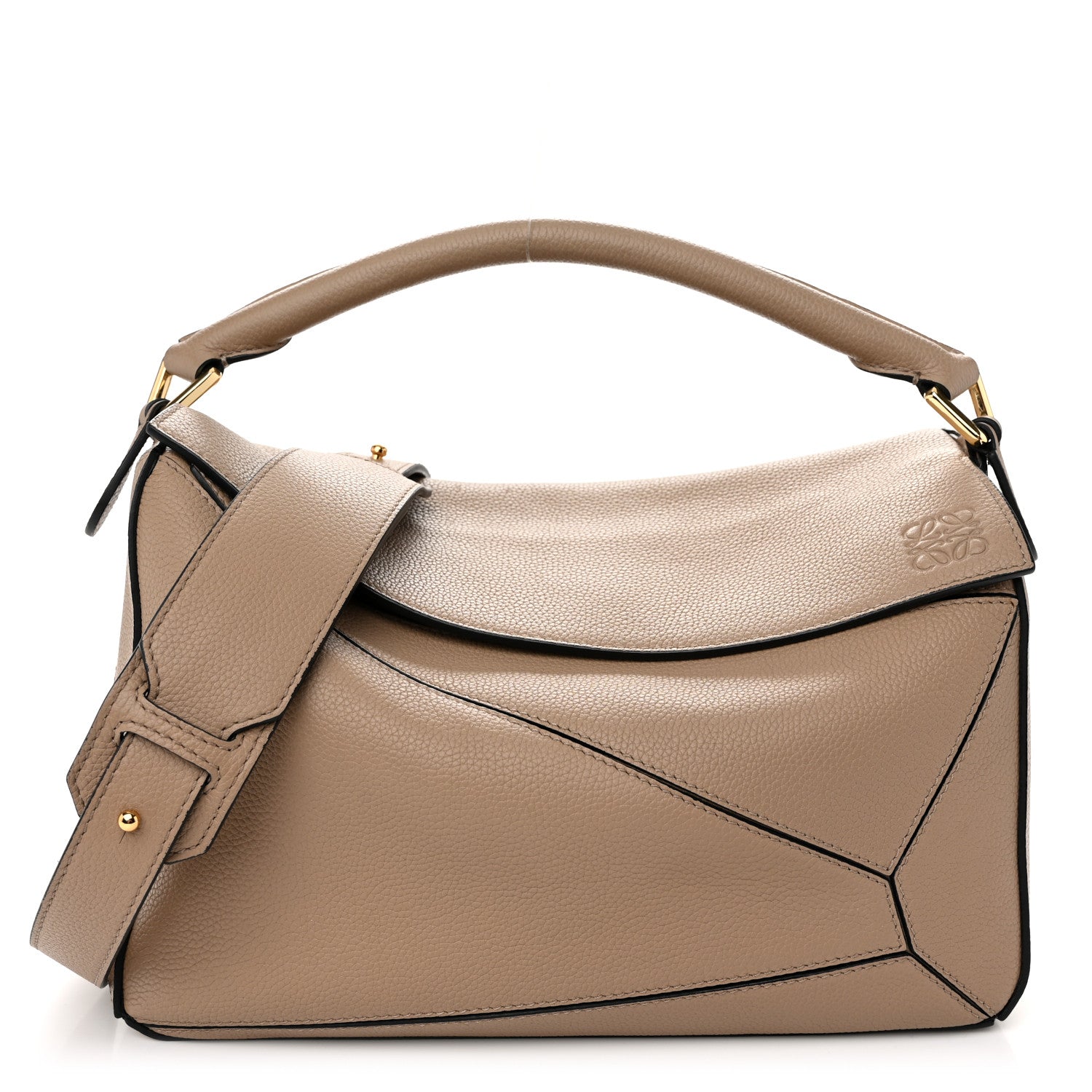 Loewe Calfskin Medium Puzzle Bag Sand 1 of 9