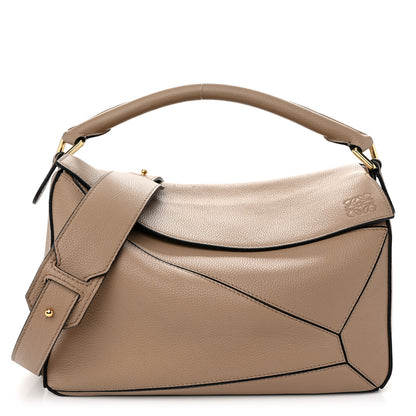 Loewe Calfskin Medium Puzzle Bag Sand 1 of 9