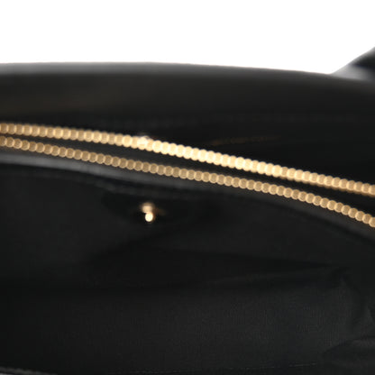 Burberry Derby Calfskin House Check Medium Banner Tote Black 5 of 9