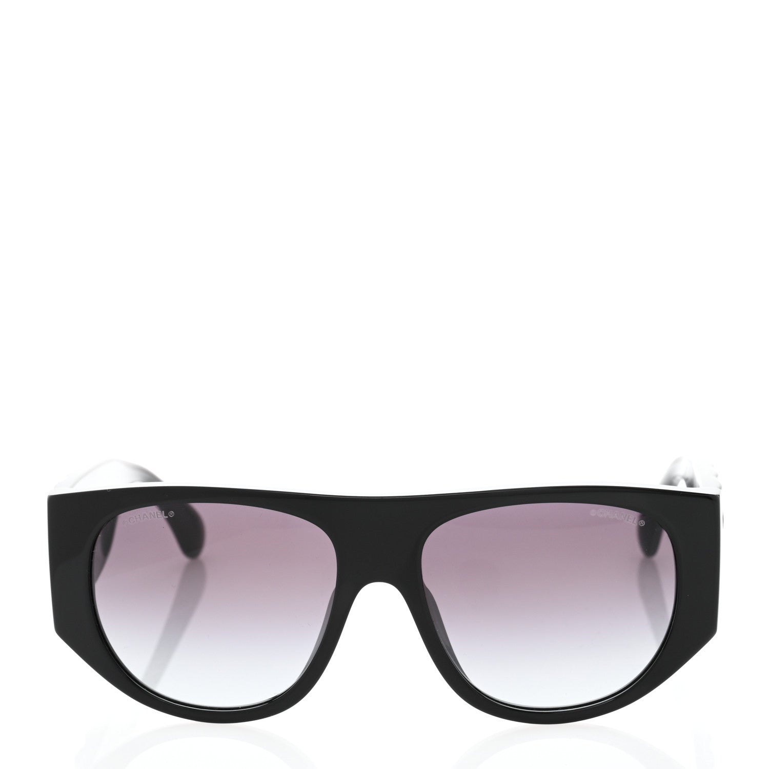 Chanel Acetate Quilted CC Pilot Sunglasses 71465 Black 2 of 8