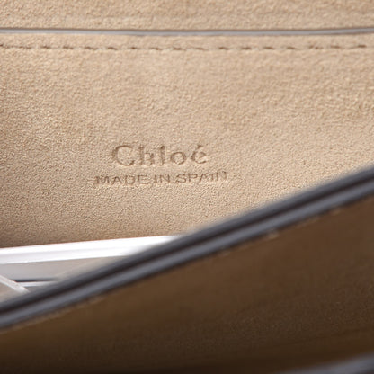 Chloe Suede Calfskin Small Faye Shoulder Bag Motty Grey 7 of 8