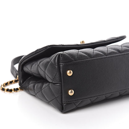 Chanel Caviar Quilted Mini Coco Handle Flap Black 8 of 10