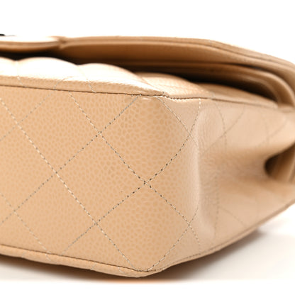 Chanel Caviar Quilted Small Double Flap Beige 10 of 15