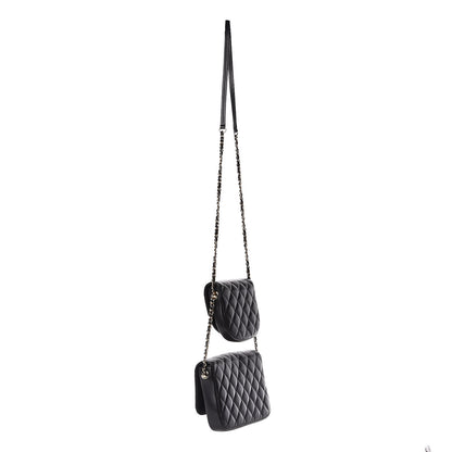 Chanel Lambskin Quilted Side Packs Black 3 of 11